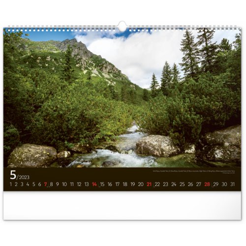 Nástenný kalendár Magické Tatry 2023, 48 × 33 cm - obrázek