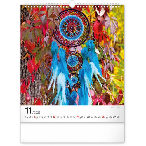 Nástěnný kalendář Lapač snů 2023, 30 × 34 cm - obrázek