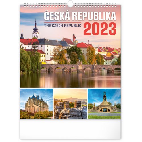 Nástěnný kalendář Česká republika 2023, 30 × 34 cm