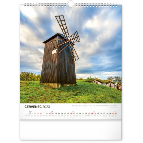 Nástěnný kalendář Toulky českou krajinou 2023, 30 × 34 cm - obrázek