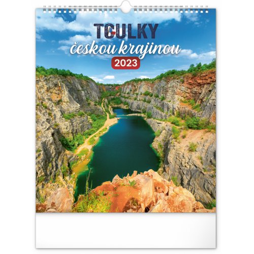 Nástěnný kalendář Toulky českou krajinou 2023, 30 × 34 cm