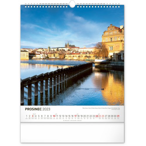 Nástěnný kalendář Vodní království 2023, 30 × 34 cm - obrázek