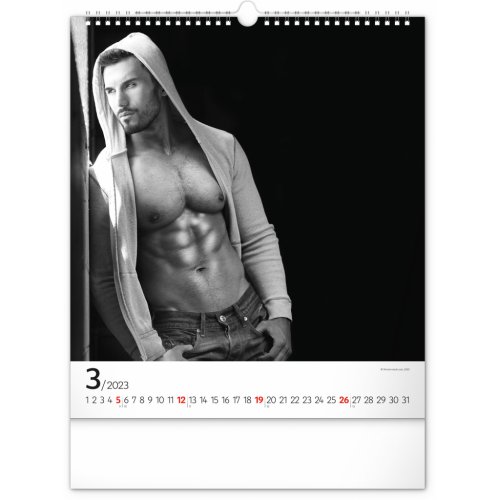 Nástěnný kalendář Men 2023, 30 × 34 cm - obrázek