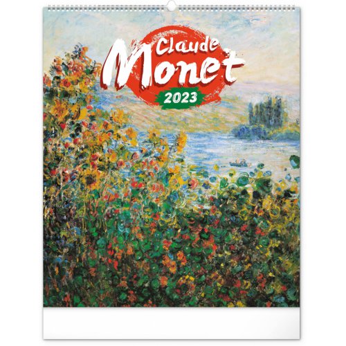 Nástěnný kalendář Claude Monet 2023, 48 × 56 cm