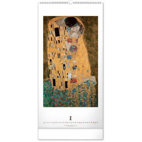 Nástěnný kalendář Gustav Klimt 2023, 33 × 64 cm - obrázek