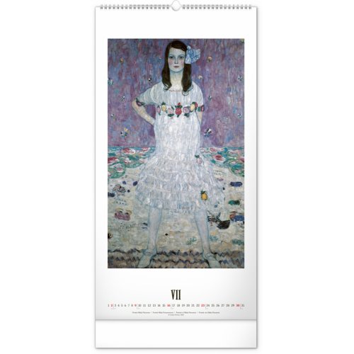 Nástěnný kalendář Gustav Klimt 2023, 33 × 64 cm - obrázek