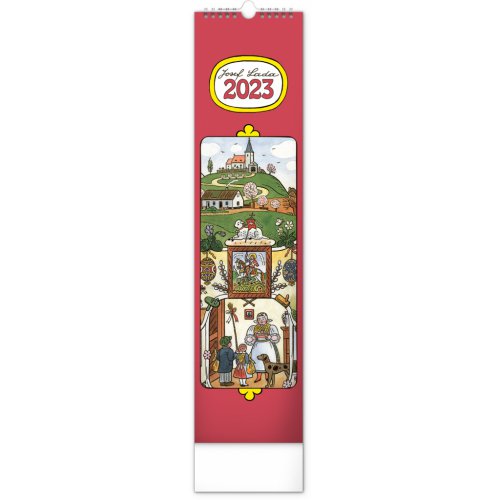 Nástěnný kalendář Josef Lada 2023, 12 × 48 cm