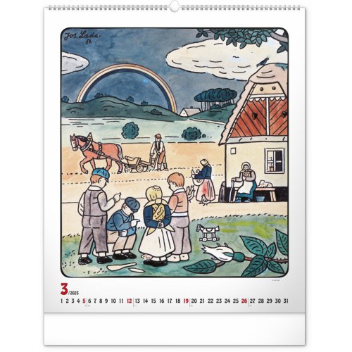 Nástěnný kalendář Josef Lada 2023, 48 × 56 cm - obrázek