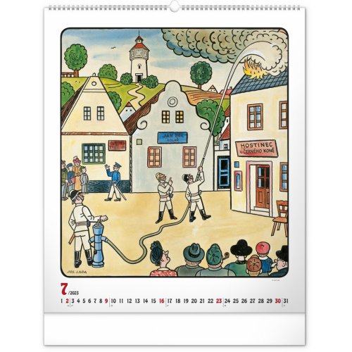 Nástěnný kalendář Josef Lada 2023, 48 × 56 cm - obrázek