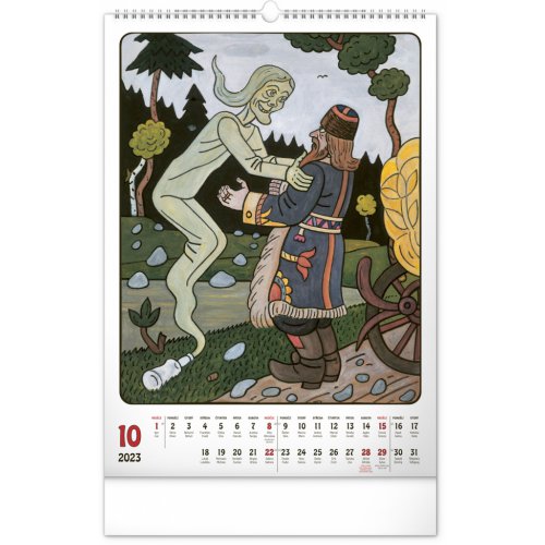 Nástěnný kalendář Josef Lada 2023, 33 × 46 cm - obrázek