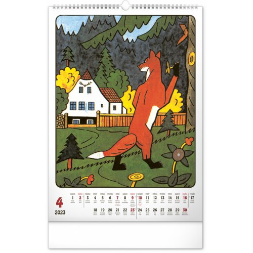 Nástěnný kalendář Josef Lada 2023, 33 × 46 cm - obrázek