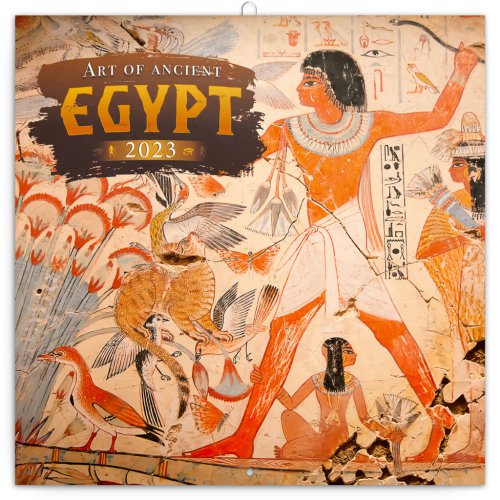 Poznámkový kalendář Umění starověkého Egypta 2023, 30 × 30 cm