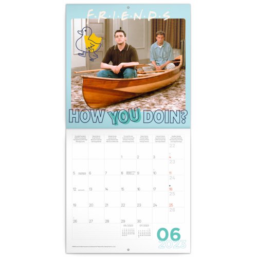 Poznámkový kalendář Přátelé 2023, 30 × 30 cm - obrázek