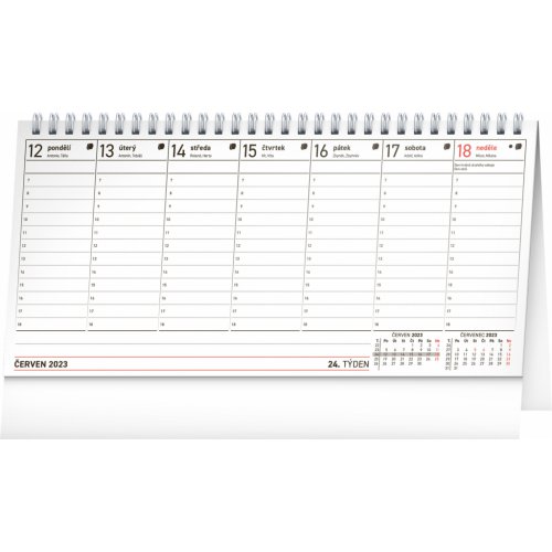 Stolní kalendář Plánovací 2023, 25 × 12,5 cm - obrázek