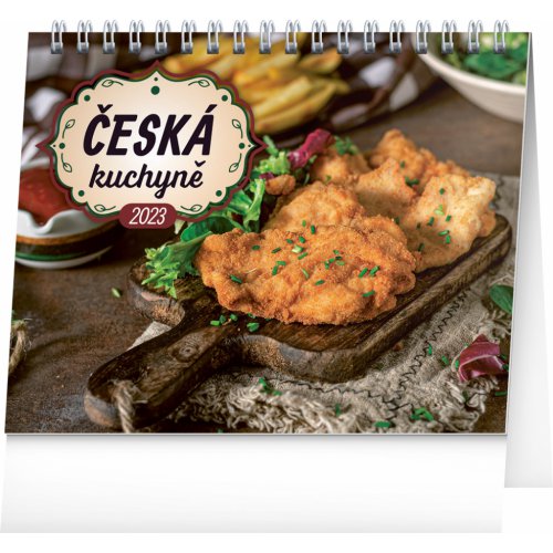Stolní kalendář Česká kuchyně 2023, 16,5 × 13 cm