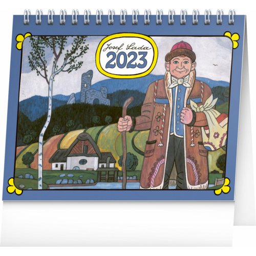 Stolní kalendář Josef Lada 2023, 16,5 × 13 cm