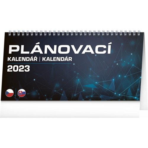 Stolní kalendář Plánovací CZ/SK 2023, 25 × 12,5 cm