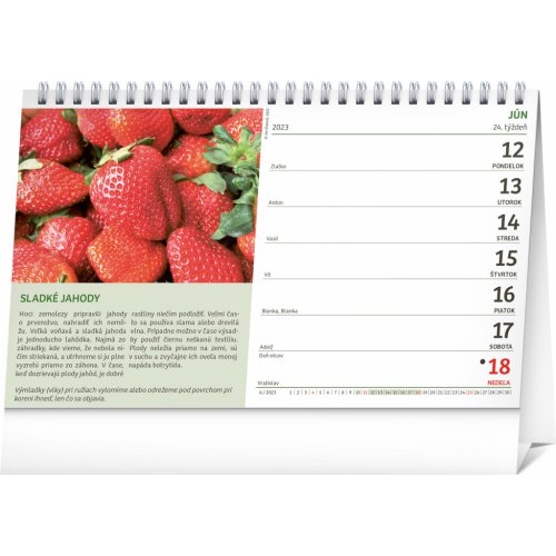 Stolový kalendár Záhradkár 2023, 23,1 × 14,5 cm - obrázek
