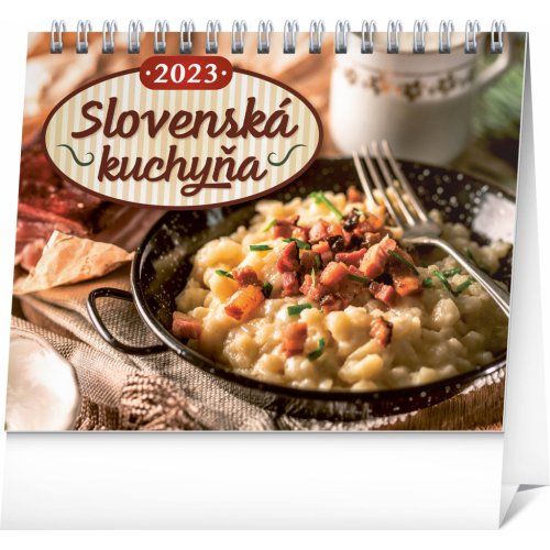 Stolový kalendár Slovenská kuchyňa 2023, 16,5 × 13 cm