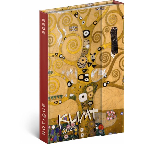 Týdenní magnetický diář Gustav Klimt 2023, 11 × 16 cm