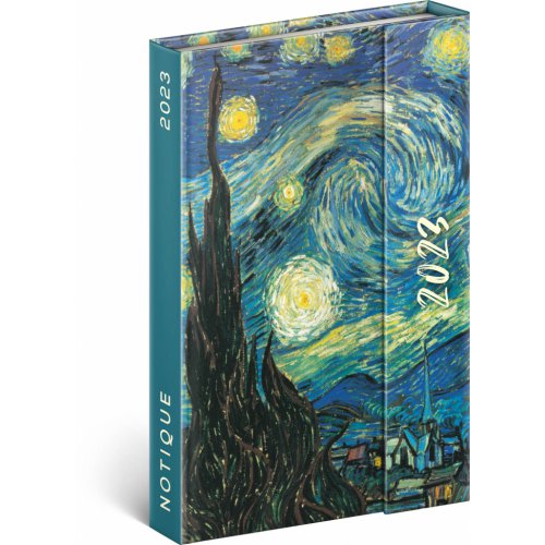 Týdenní magnetický diář Vincent van Gogh 2023, 11 × 16 cm