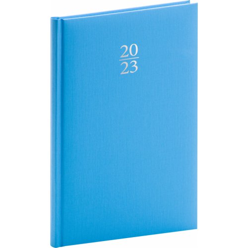 Týdenní diář Capys 2023, světle modrý, 15 × 21 cm