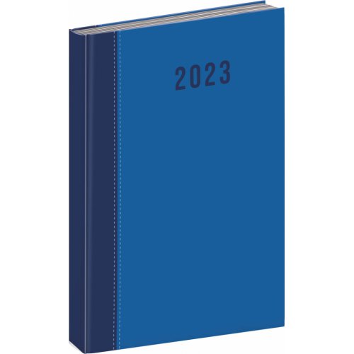 Denní diář Cambio 2023, modrý, 15 × 21 cm