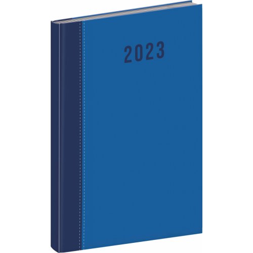 Týdenní diář Cambio 2023, modrý, 15 × 21 cm