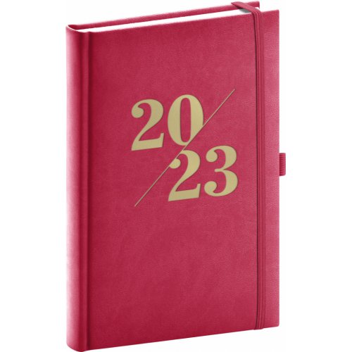 Denní diář Vivella Fun 2023, růžový, 15 × 21 cm