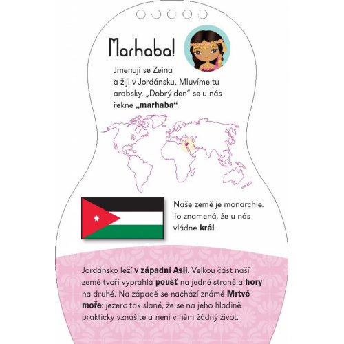 Oblékáme jordánské panenky ZEINA – Omalovánky - obrázek