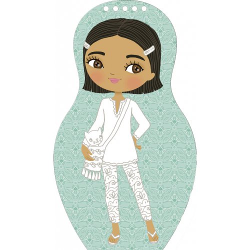 Oblékáme egyptské panenky FARAH – Omalovánky - obrázek