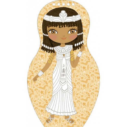 Oblékáme egyptské panenky FARAH – Omalovánky - obrázek