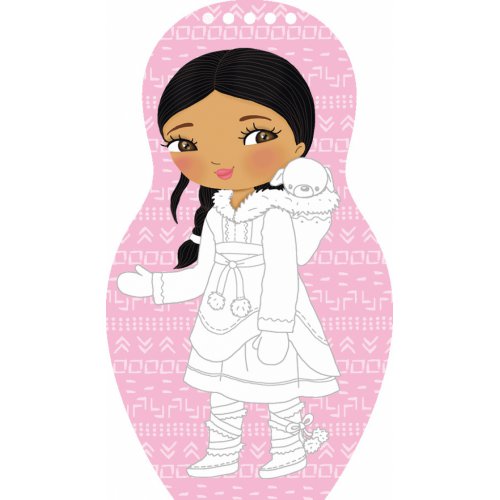 Obliekame eskimácke bábiky ANOUK – Maľovanky - obrázek