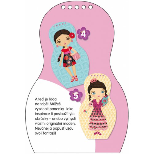 Obliekame španielske bábiky INES – Maľovanky - obrázek