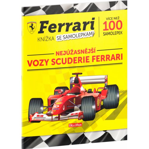 FERRARI, vozy Scuderie – Kniha samolepek