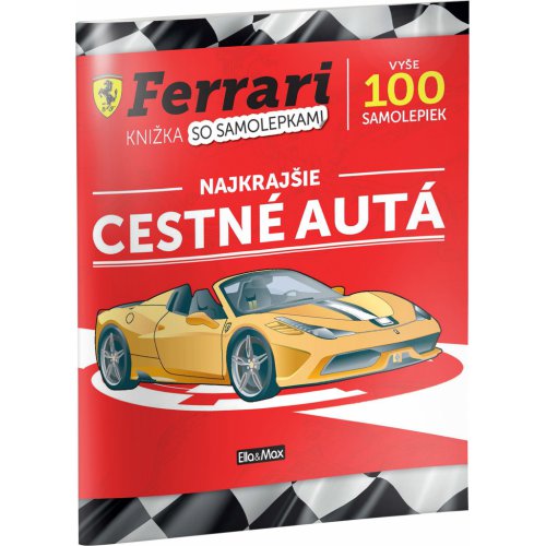 FERRARI, cestné autá – Kniha samolepiek