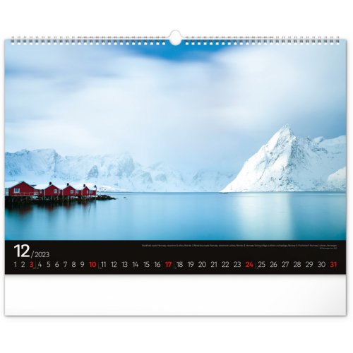 Nástěnný kalendář Moře 2023, 48 × 33 cm - obrázek