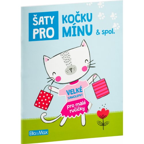 Šaty pro KOČKU MÍNU – Kniha samolepek