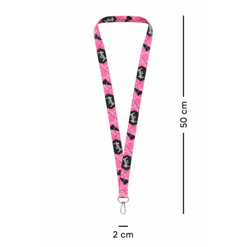 BAAGL Přívěsek na klíče dlouhý – lanyard, růžový - obrázek