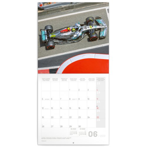 Poznámkový kalendář Formule – Jiří Křenek 2023, 30 × 30 cm - obrázek