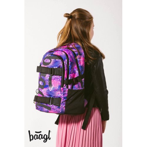 BAAGL Školní batoh Skate Violet - obrázek