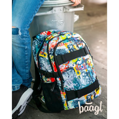 Školní batoh Skate Batman Komiks BAAGL - obrázek