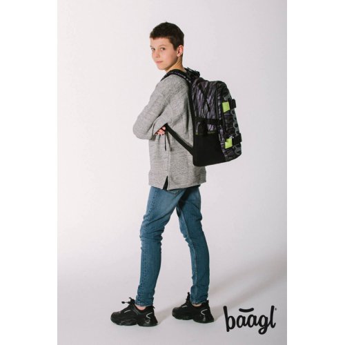 BAAGL Školní batoh Skate Grey - obrázek