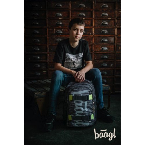 BAAGL Školní batoh Skate Grey - obrázek