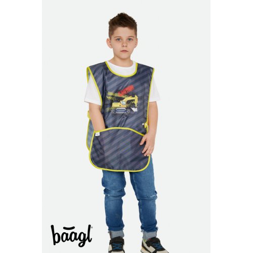 Dětská zástěra Bagr - obrázek