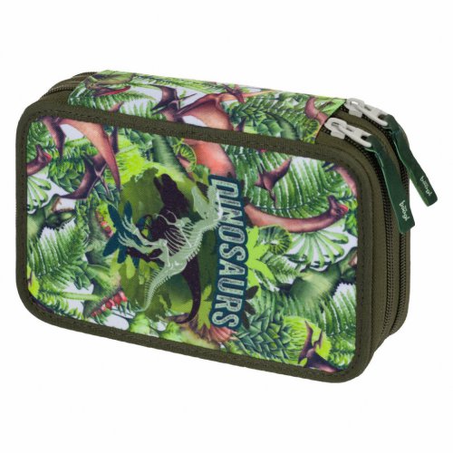 Školní set Shelly Dinosaurus - aktovka, penál, sáček, desky, box - obrázek