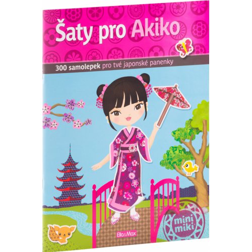 Šaty pro AKIKO - kniha samolepek