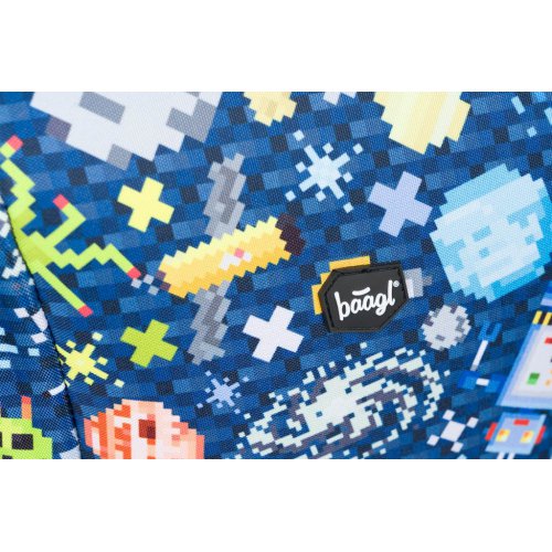 Školní set BAAGL 3 Shelly Space Game: aktovka, penál, sáček - obrázek