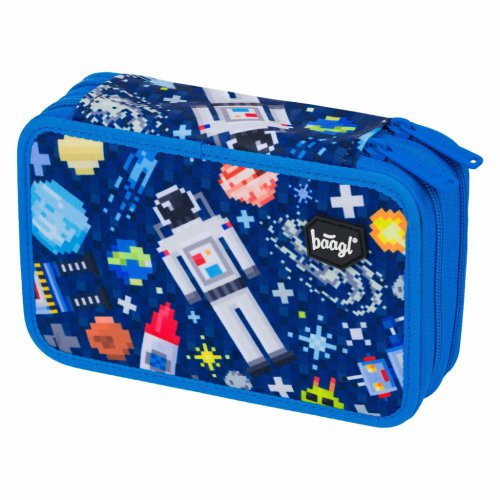 Školní set BAAGL 3 Shelly Space Game: aktovka, penál, sáček - obrázek