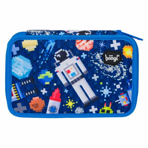 Školní set BAAGL 3 Shelly Space Game: aktovka, penál, sáček - obrázek